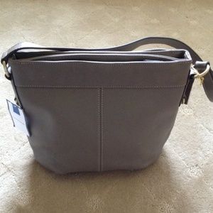 NWT Croft & Barrow Pebble-Grain Leather Handbag